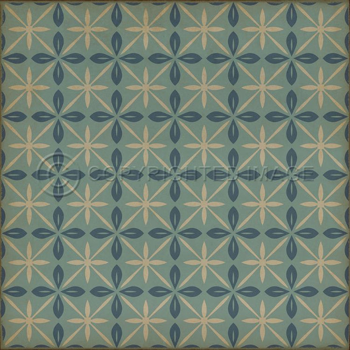 Vintage Vinyl Floorcloth Mats (Pattern 81 Skyside Diner)