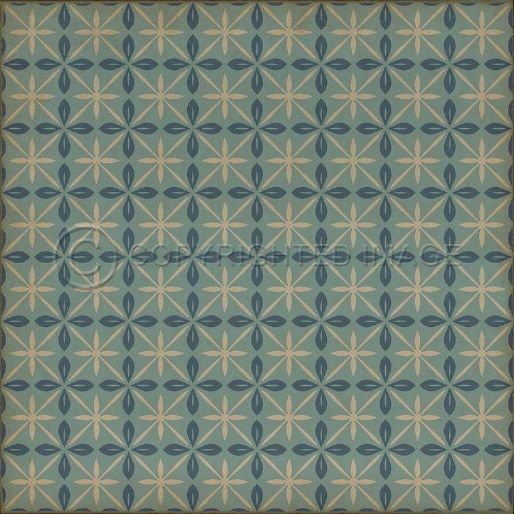 Vintage Vinyl Floorcloth Mats (Pattern 81 Skyside Diner)