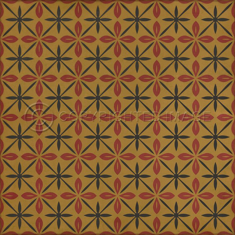 Vintage Vinyl Floorcloth Mats (Pattern 81 the Courtside Shop)
