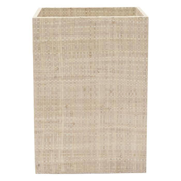 Ghent Bagor Raffia Grass Square Waste Basket