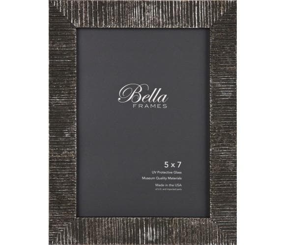 Silver Noir Crepe Shimmy Picture Frame - Thumbnail 4