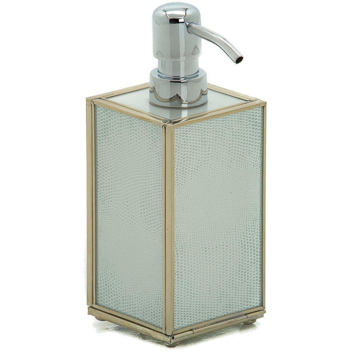 White Faux Lizard Soap Pump