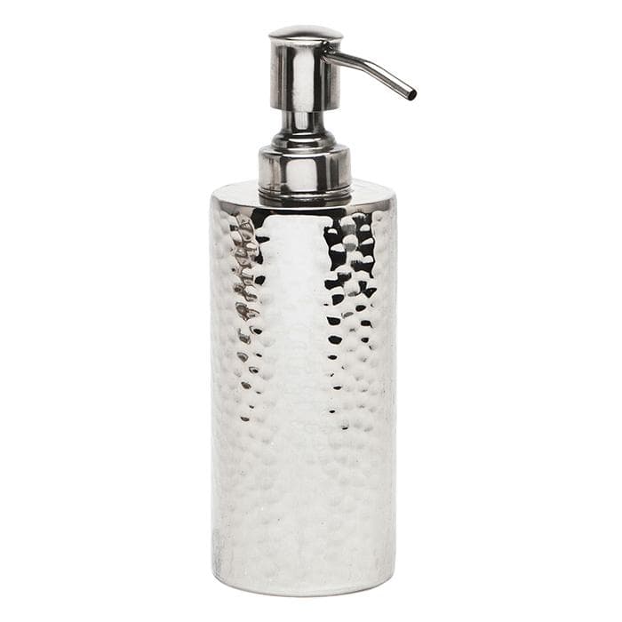 Verum Hammered Metal Soap Pump - Shiny Nickel