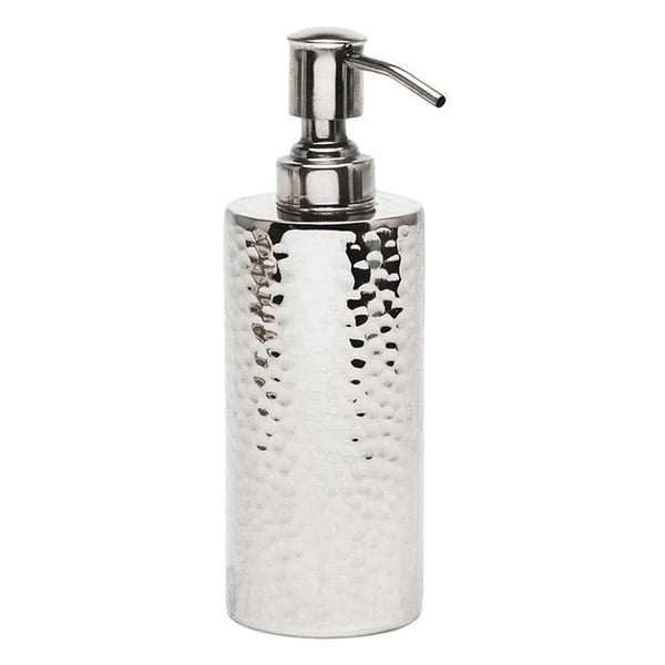 Verum Hammered Metal Soap Pump - Shiny Nickel – Hudson & Vine