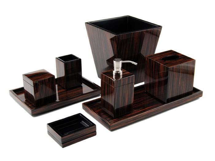 Macassar Ebony Inlay Lacquer Tissue Box
