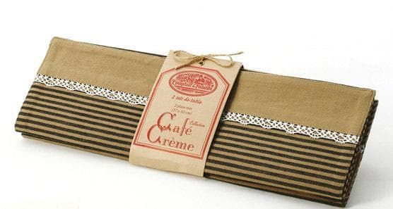 Cafe Creme Placemats Set of Two - Hudson & Vine