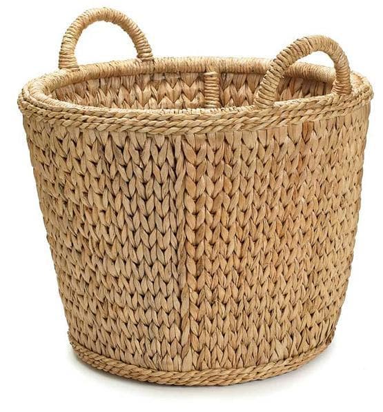large woven basket planter Palm Sweater Weave Log Basket – Hudson & Vine