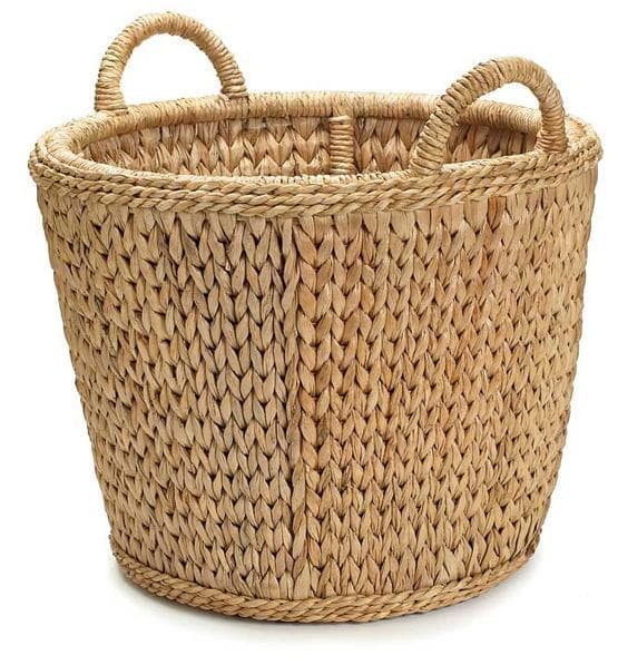 Palm Sweater Weave Log Basket