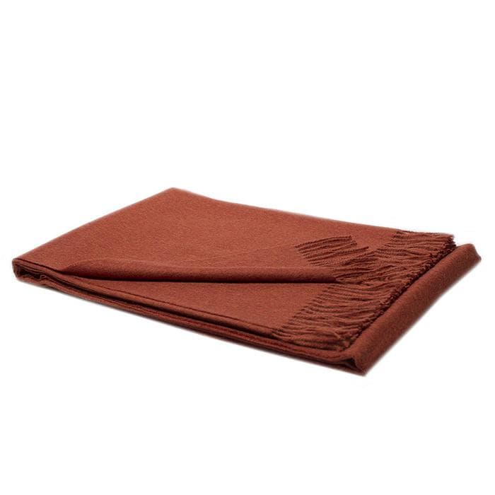 Paris Baby Alpaca Throw (Tangerine Melange)