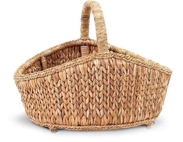 Palm Sweater Weave Cottage Basket