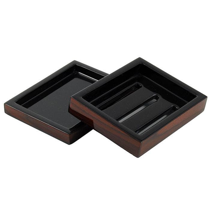Rosewood Inlay Lacquer Soap Dish