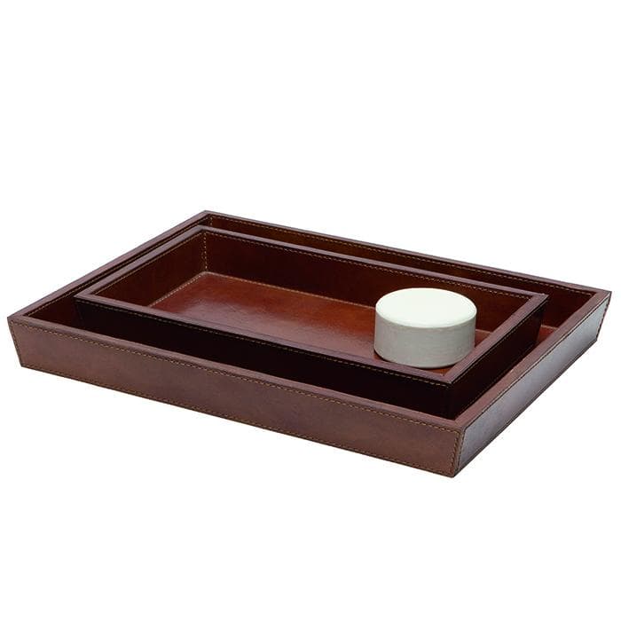 Hampton Tobacco Leather Bathroom Accessories