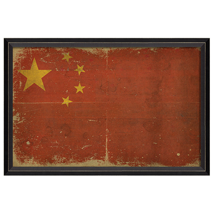 Chinese Flag Framed Print 17" x 25"
