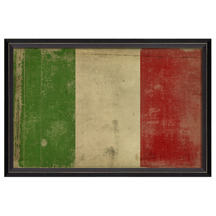 Italian Flag Framed Print 17" x 25"