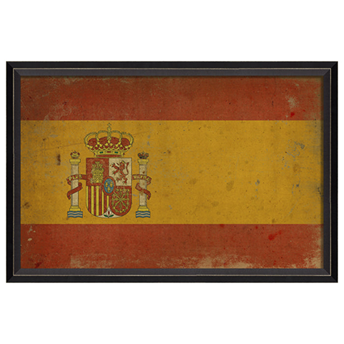 Spanish Flag Framed Print 17" x 25"