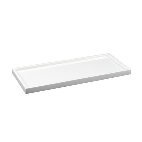 White Lacquer Long Vanity Tray