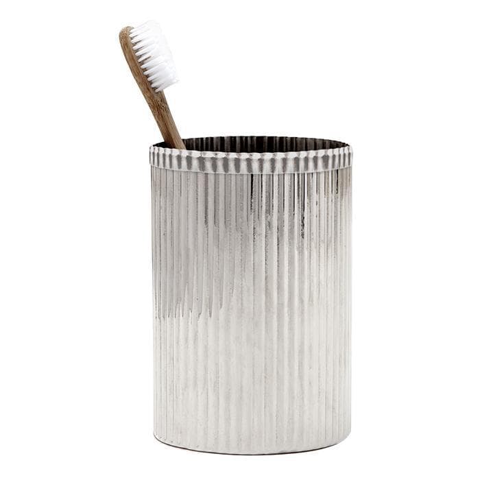 Redon Brush Holder - Shiny Nickel