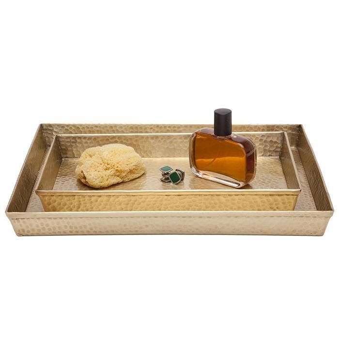 Verum Hammered Metal Tray Set - Thumbnail 5