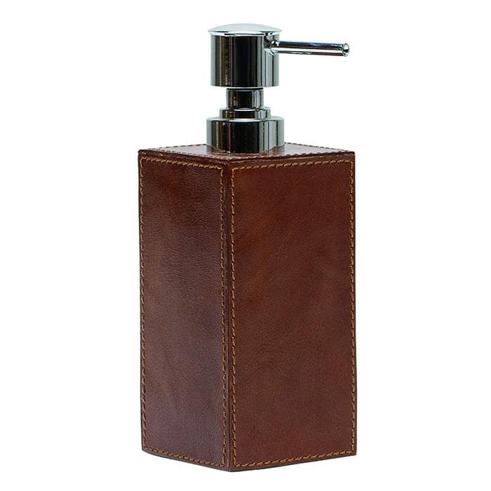 Hampton Tobacco Leather Bathroom Accessories