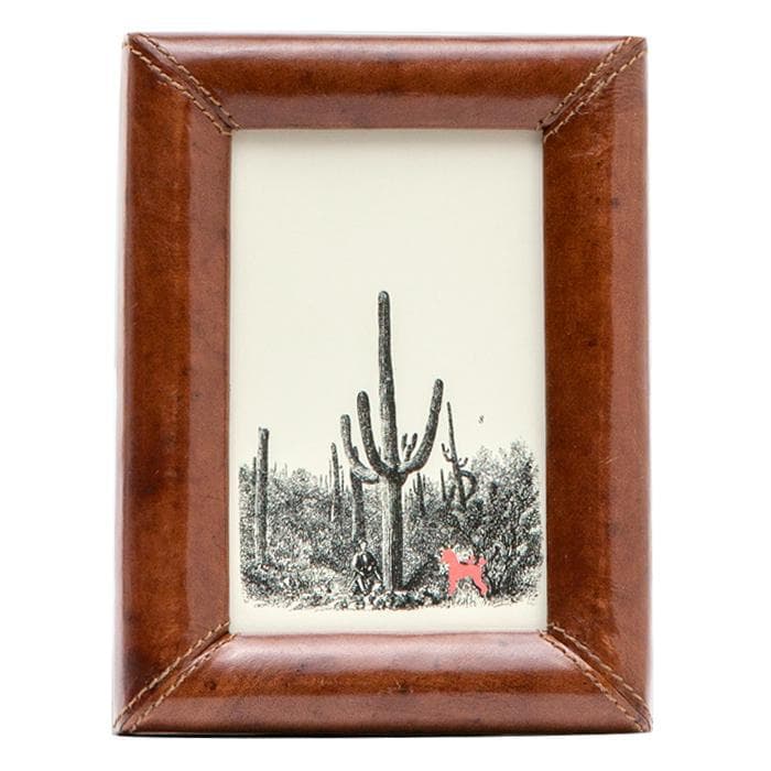 Eton Tobacco Leather Picture Frame - Thumbnail 2