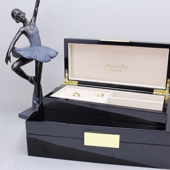 Addison Ross Large Black Lacquer Box With Gold – Hudson & Vine