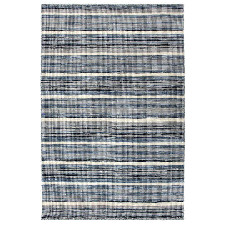 Liora Manne Aruba Faded Stripe Indoor Rug Denim