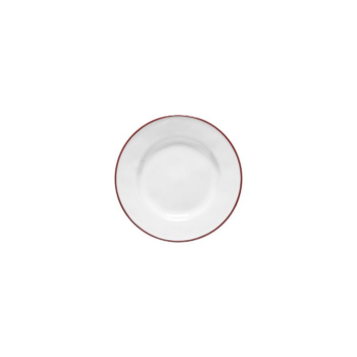 Costa Nova Beja Fine Stoneware Dinnerware (White/Red)