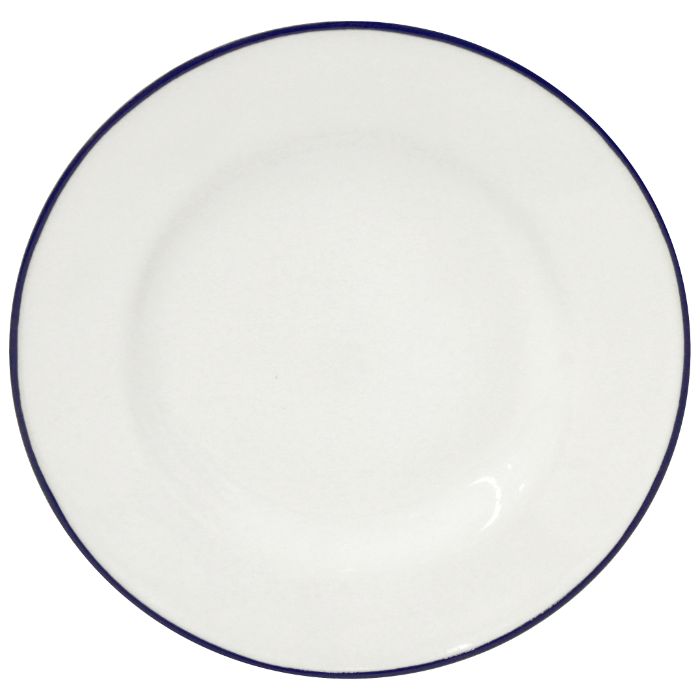 Costa Nova Beja Fine Stoneware Dinnerware (White-Blue)