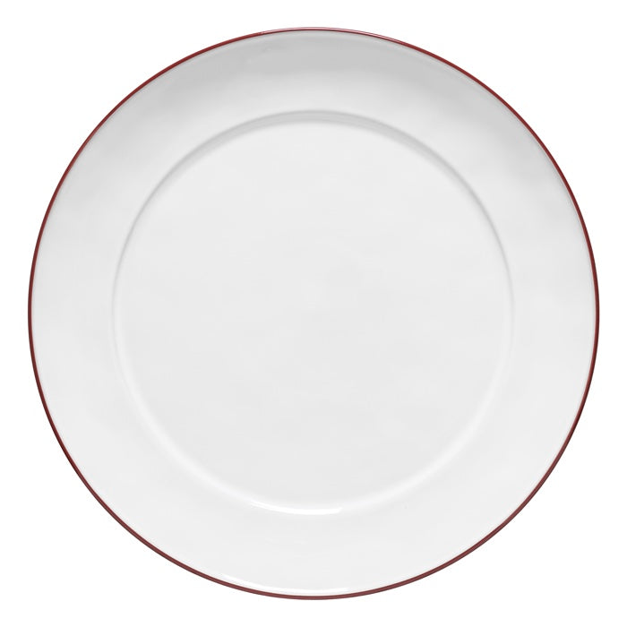 Costa Nova Beja Fine Stoneware Dinnerware (White/Red)