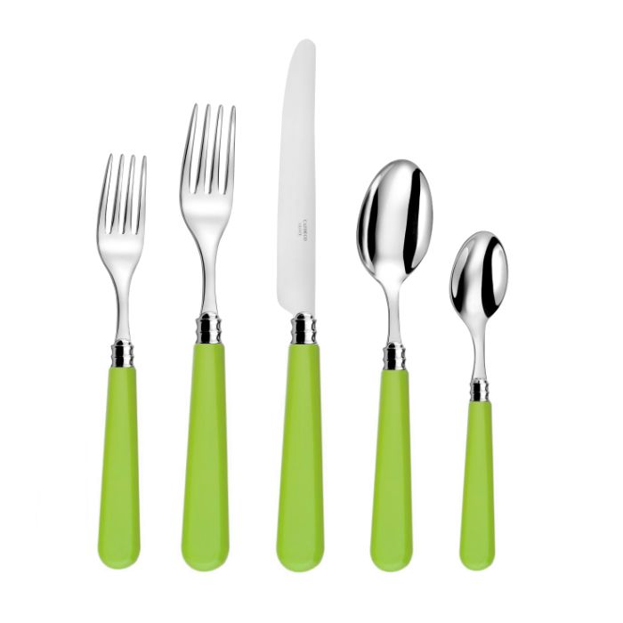 Capdeco Altea 18/10 Stainless Steel 5pc. Flatware Set (Lime Green)