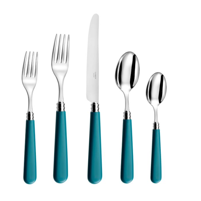 Capdeco Altea 18/10 Stainless Steel 5pc. Flatware Set (Turquoise)