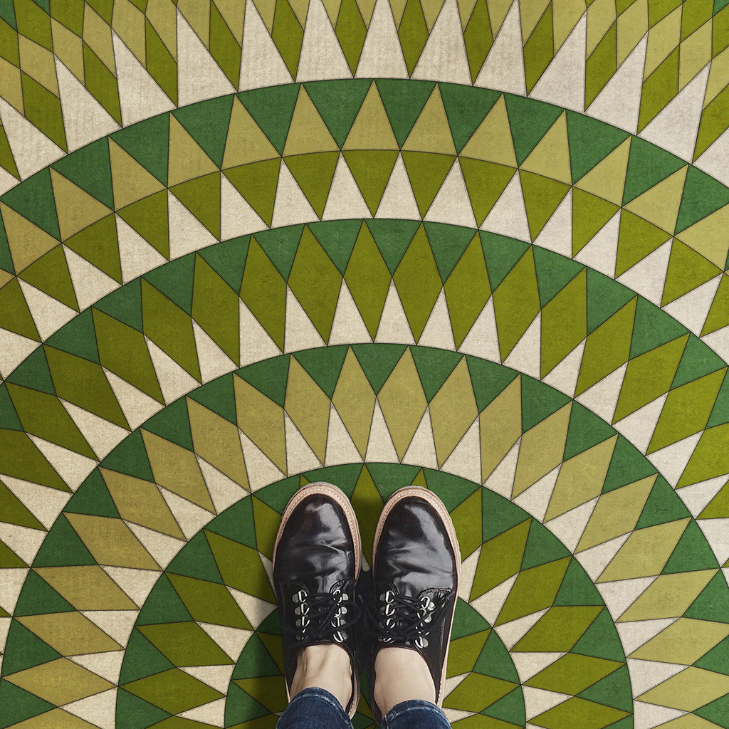 Vintage Vinyl Rugs for our Painted Mudroom Floor • Megan Alexandra