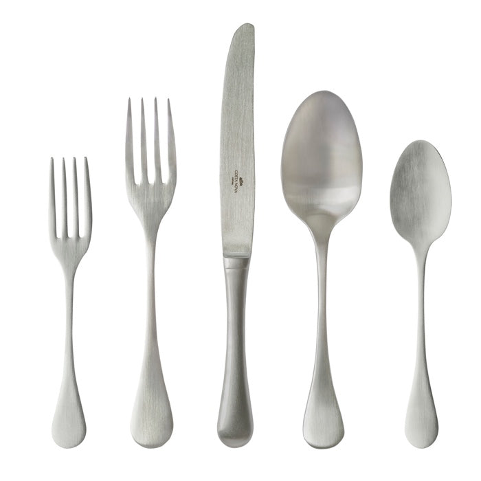 Costa Nova Antigo Brushed Stainless Steel Flatware Set