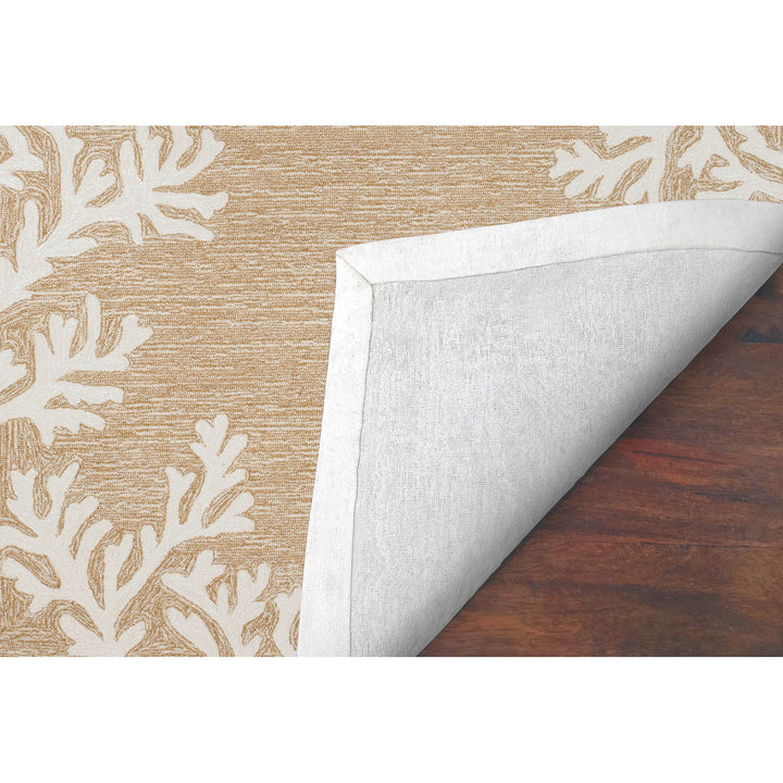 Liora Manne Capri Coral Border Indoor/Outdoor Rug Neutral