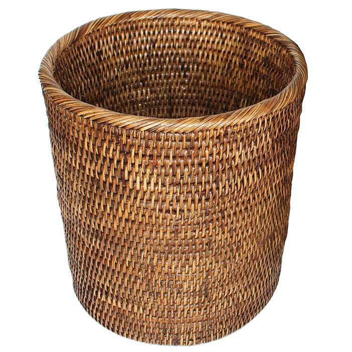 Rattan Round Waste Basket