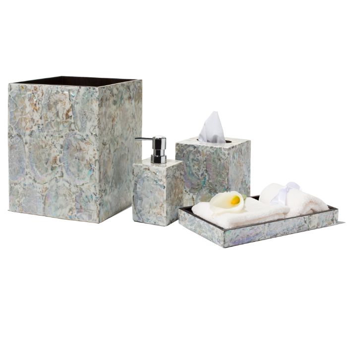 Ladorada Natural Mother of Pearl Tissue Box Cover