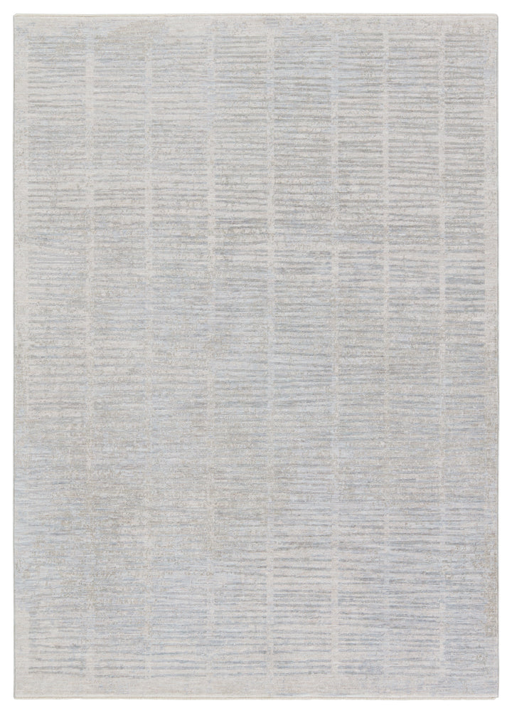 Jaipur Living Dounia Striped Light Gray/ Blue Area Rug (BALLAD - BLA12)