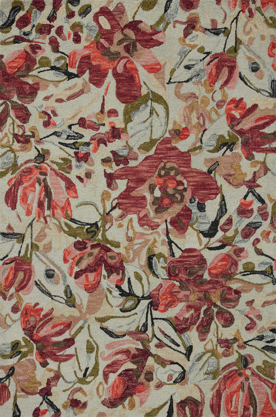 Loloi Belladonna Ivory / Raspberry Area Rug (BLM-01) – Hudson & Vine