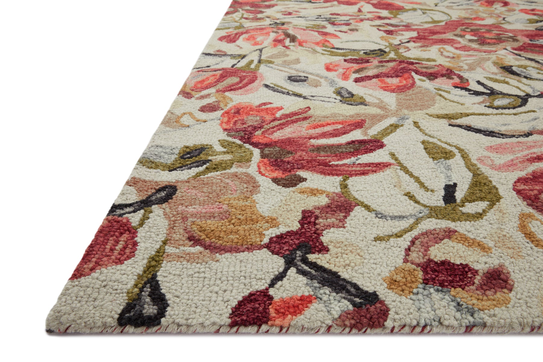 Loloi Belladonna Ivory / Raspberry Area Rug (BLM-01) – Hudson & Vine
