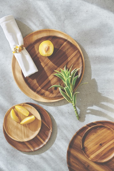 Kennedy Acacia Wood Dinnerware