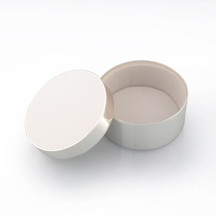 Addison Ross Enamel Box (White) 3"