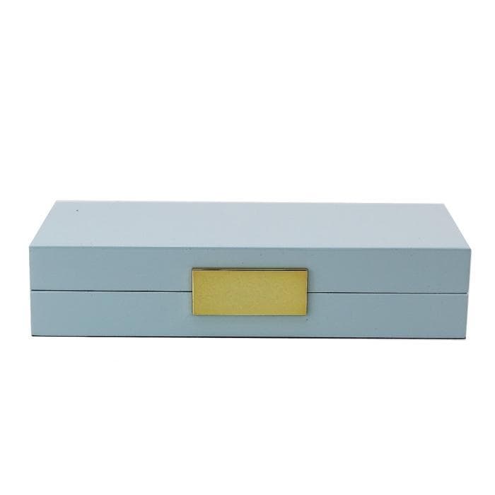 Addison Ross Lacquered Jewelry Box (Light Blue & Gold)