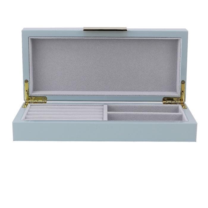 Addison Ross Lacquered Jewelry Box (Light Blue & Gold)