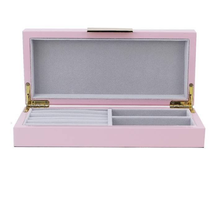 Addison Ross Lacquered Jewelry Box (Pink & Silver)