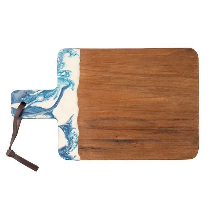 Austin Swirled Resin Serving Board (Blue)