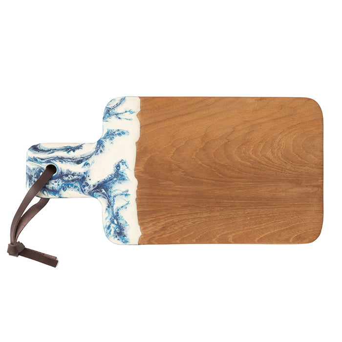 Austin Swirled Resin Serving Board (Blue)