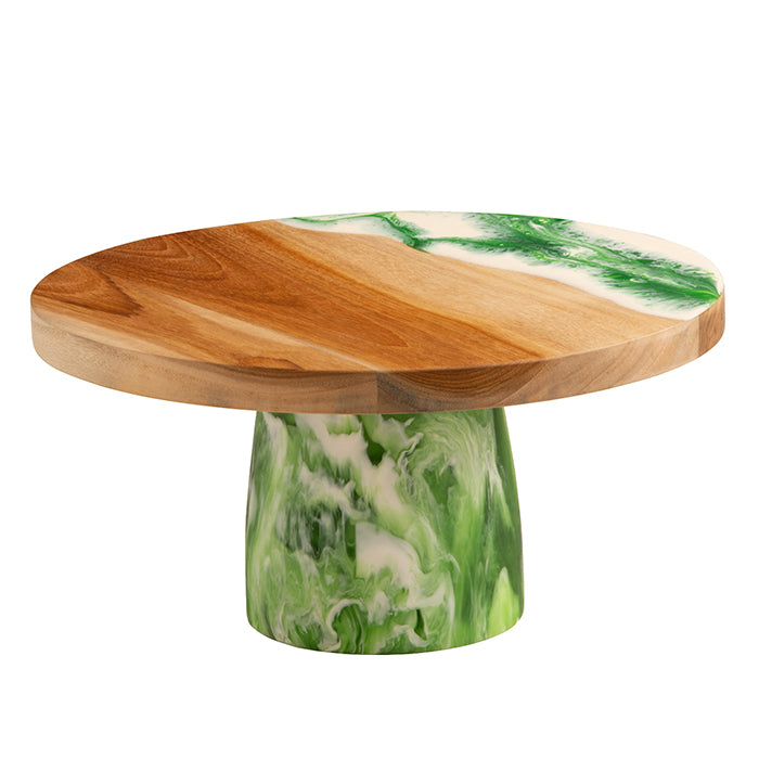 Austin Resin/Teak Brown Cake Stand - Thumbnail 2