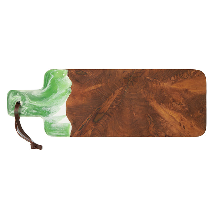 Austin Green Swirled Serving Board-22x7.5