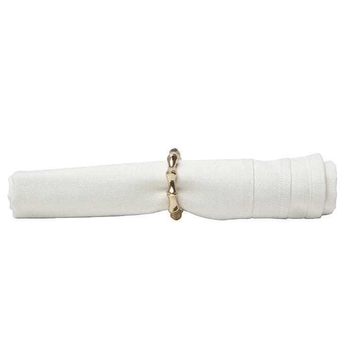 Avery Gold Bamboo Napkin Ring Set - Thumbnail 3