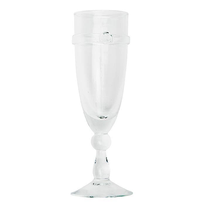 Charlotte Hand Blown Champagne Flute Glasses Set/6